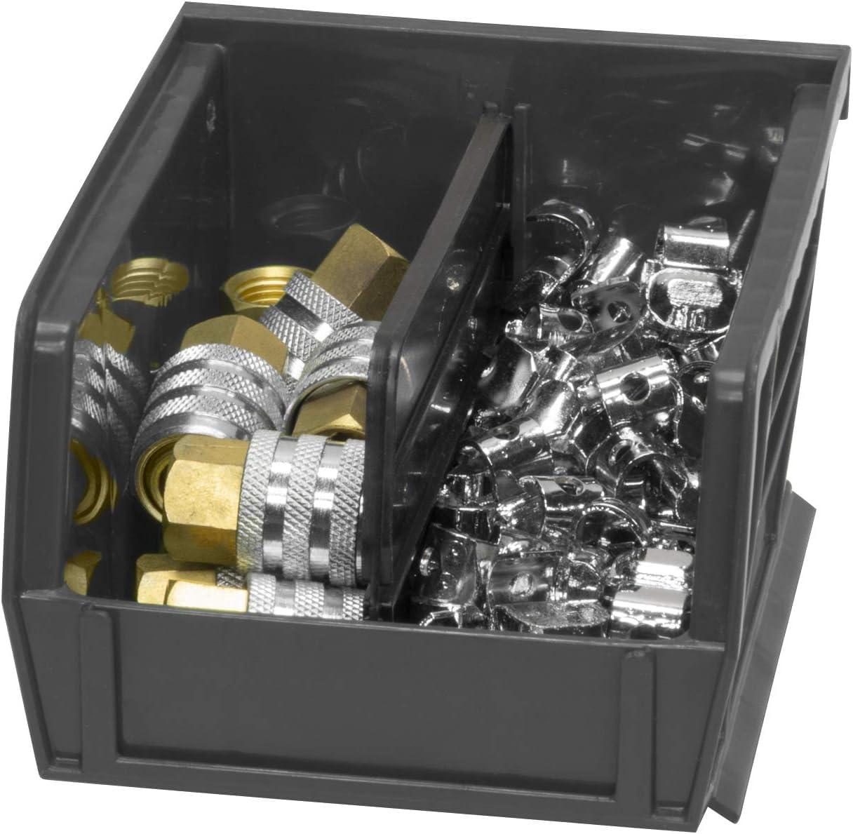 image:imageAkroMils 30210 AkroBins Plastic Storage Bins SpaceSaving Stackable Bins for Garage Pantry Craft Organization 5 x 4 x 3 Yellow 24PackBlack