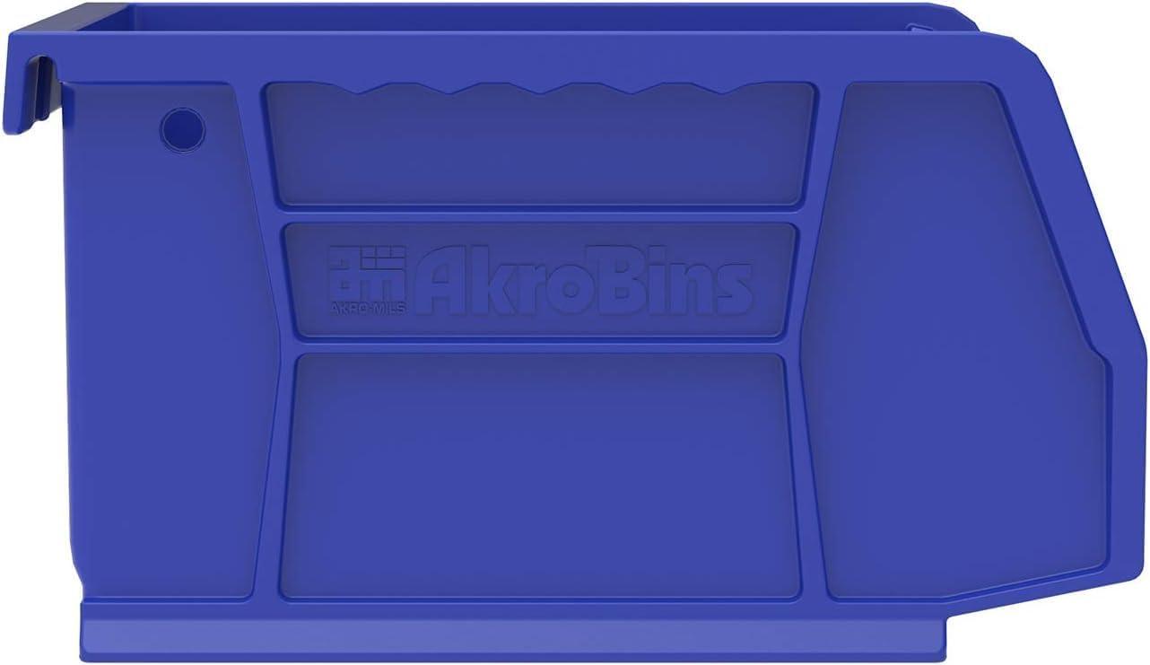 image:imageAkroMils 30210 AkroBins Plastic Storage Bins SpaceSaving Stackable Bins for Garage Pantry Craft Organization 5 x 4 x 3 Yellow 24PackBlue