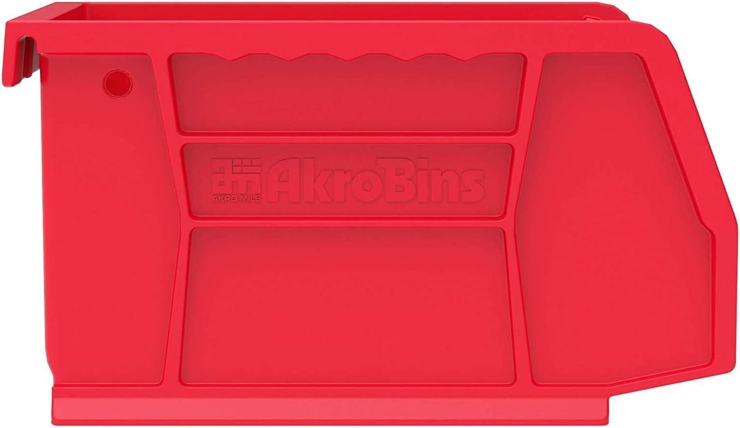 image:imageAkroMils 30210 AkroBins Plastic Storage Bins SpaceSaving Stackable Bins for Garage Pantry Craft Organization 5 x 4 x 3 Yellow 24PackRed
