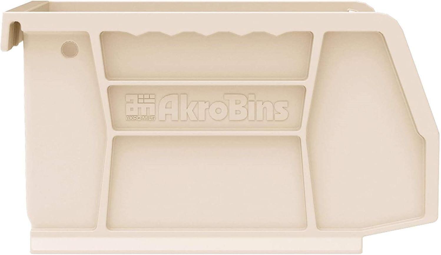 image:imageAkroMils 30210 AkroBins Plastic Storage Bins SpaceSaving Stackable Bins for Garage Pantry Craft Organization 5 x 4 x 3 Yellow 24PackStone