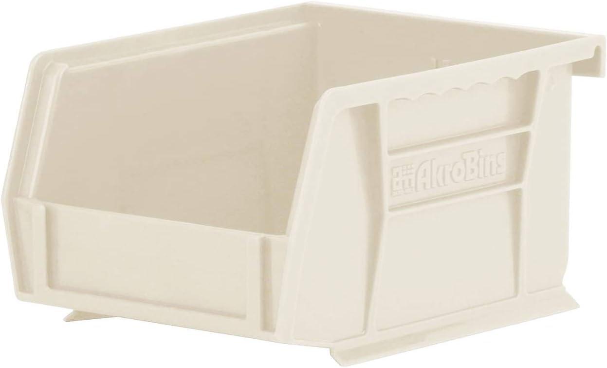 image:imageAkroMils 30210 AkroBins Plastic Storage Bins SpaceSaving Stackable Bins for Garage Pantry Craft Organization 5 x 4 x 3 Yellow 24PackStone