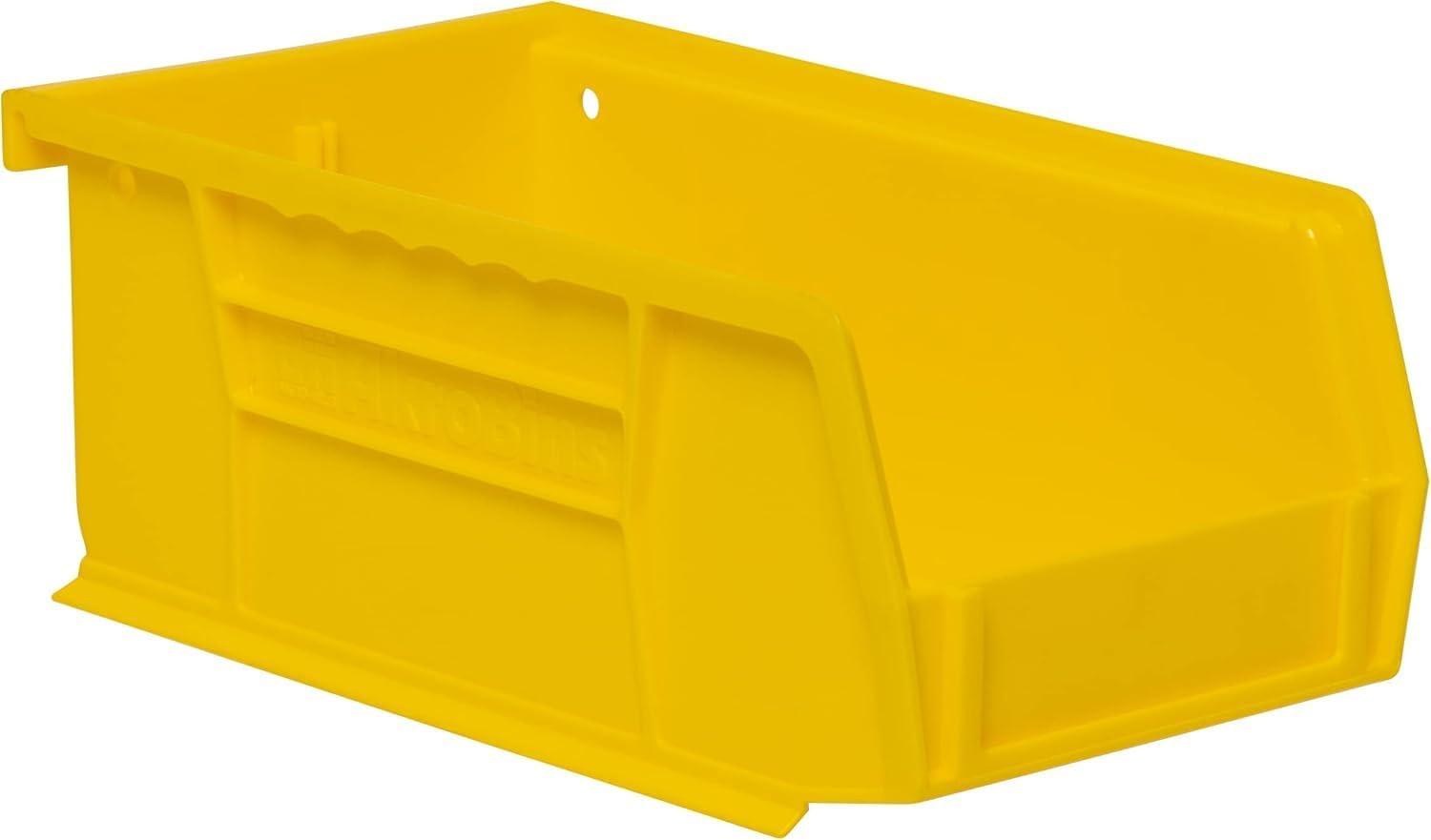 image:imageAkroMils 30220 AkroBins Plastic Storage Bins SpaceSaving Stackable Bins for Garage Pantry Craft Organization 7 x 4 x 3 Blue 24PackYellow