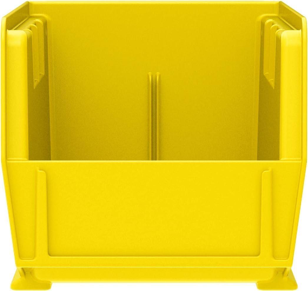 image:imageAkroMils 30230 AkroBins Plastic Storage Bins SpaceSaving Stackable Bins for Garage Pantry Craft Organization 105 L x 55 W x 5H Blue 12PackYellow
