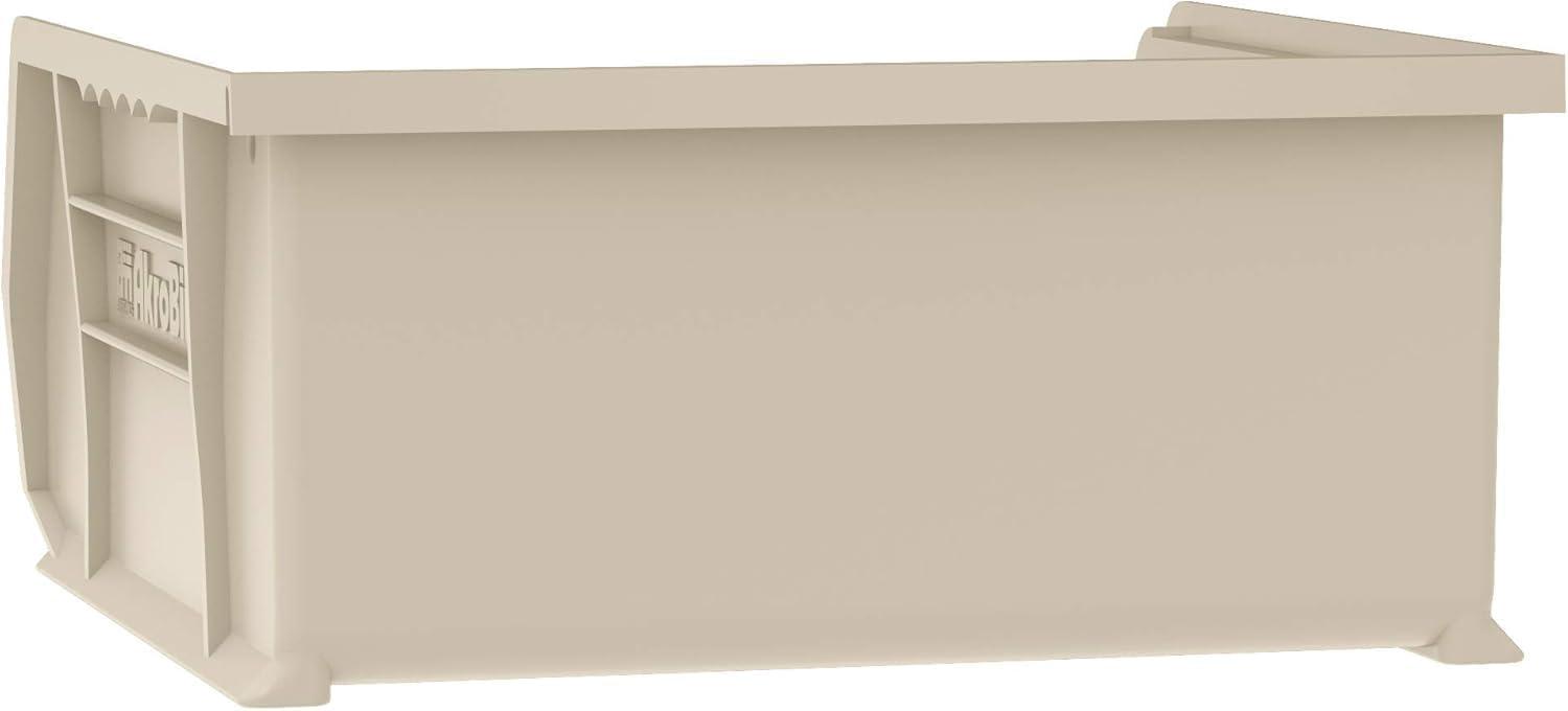 image:imageAkroMils 30235 AkroBins Plastic Storage Bins SpaceSaving Stackable Bins for Garage Pantry Craft Organization 11 x 11 x 5 Blue 6PackStone
