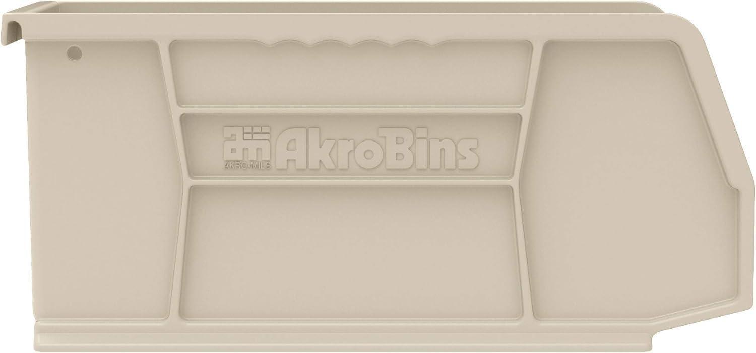 image:imageAkroMils 30237 AkroBins Plastic Storage Bins SpaceSaving Stackable Bins for Garage Pantry Craft Organization 9 x 6 x 5 Blue 12PackStone