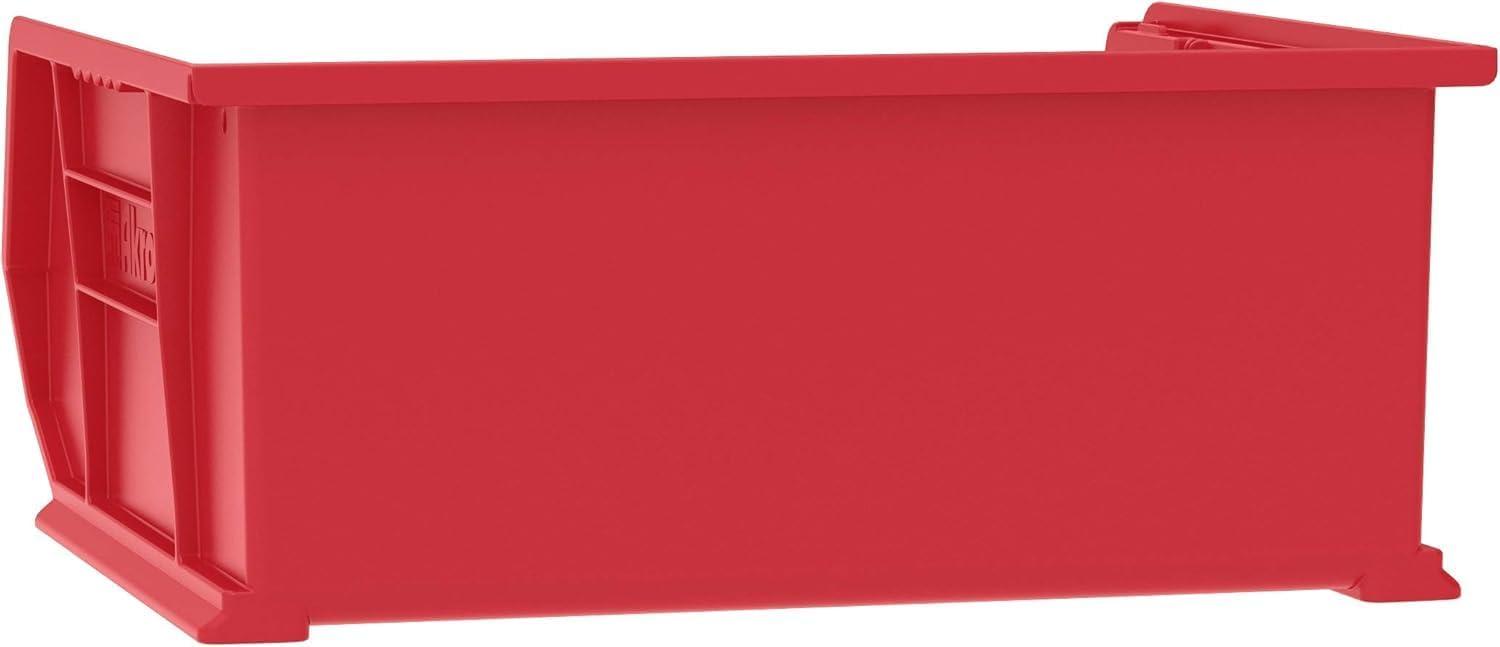 image:imageAkroMils 30250 AkroBins Plastic Storage Bins SpaceSaving Stackable Bins for Garage Pantry Craft Organization 15 x 16 x 7 Green 6PackRed