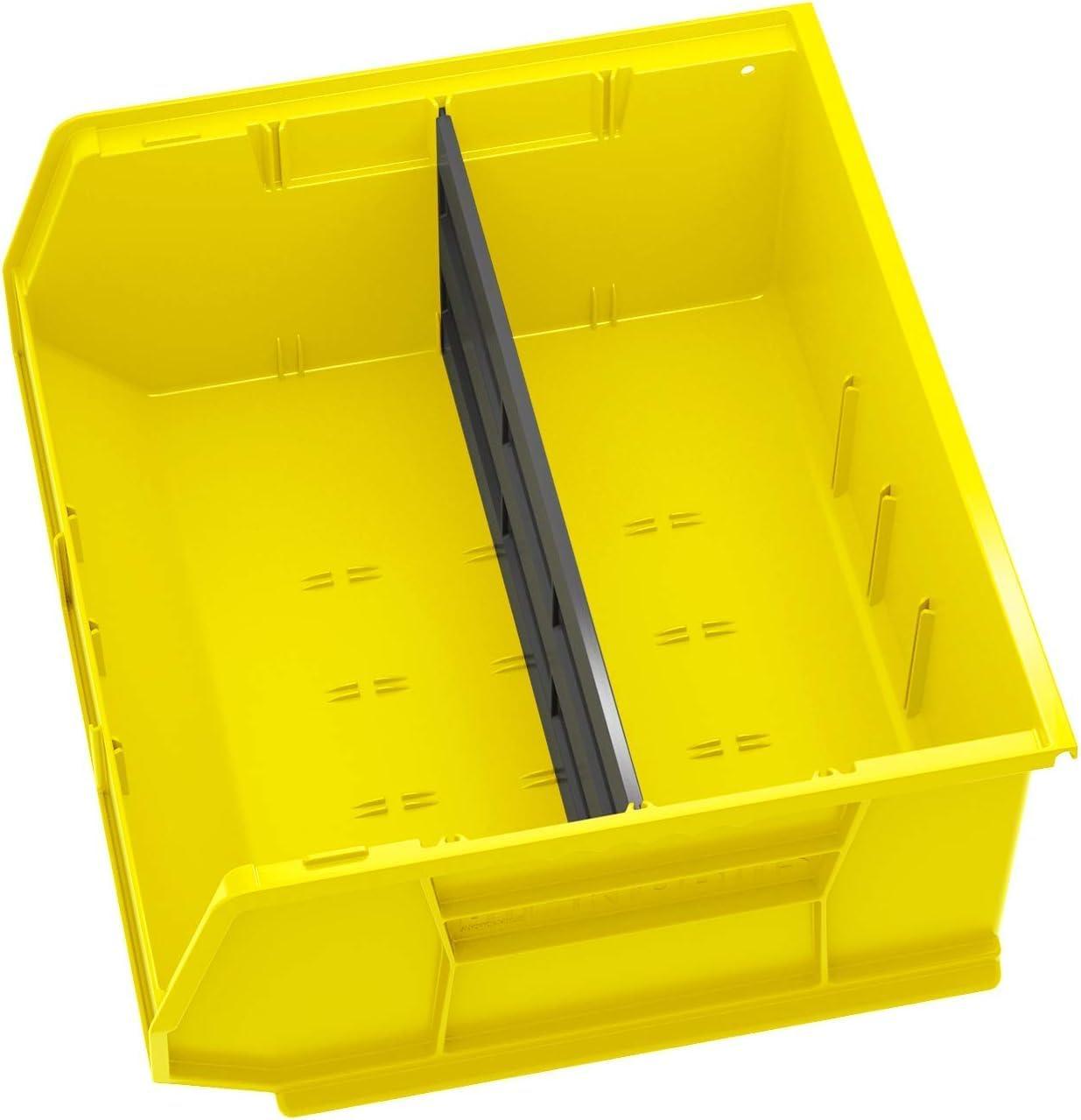 image:imageAkroMils 30250 AkroBins Plastic Storage Bins SpaceSaving Stackable Bins for Garage Pantry Craft Organization 15 x 16 x 7 Green 6PackYellow