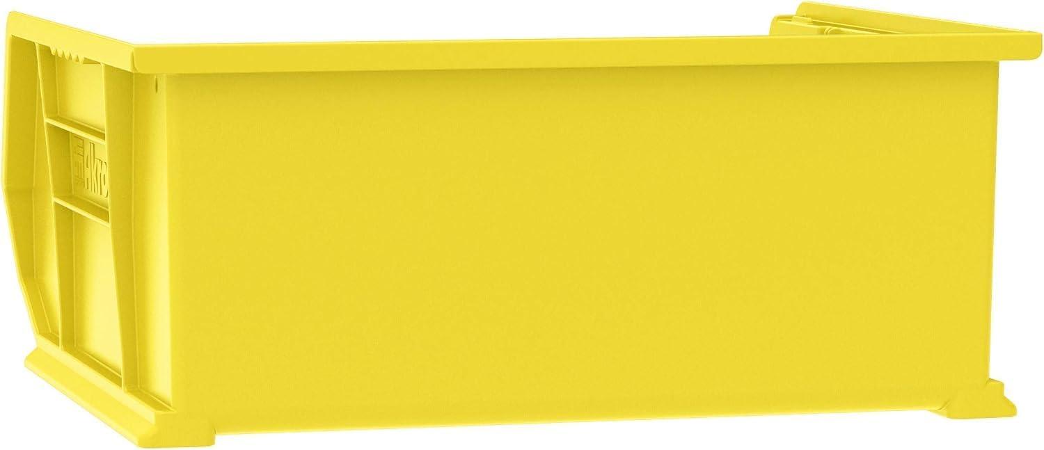 image:imageAkroMils 30250 AkroBins Plastic Storage Bins SpaceSaving Stackable Bins for Garage Pantry Craft Organization 15 x 16 x 7 Green 6PackYellow
