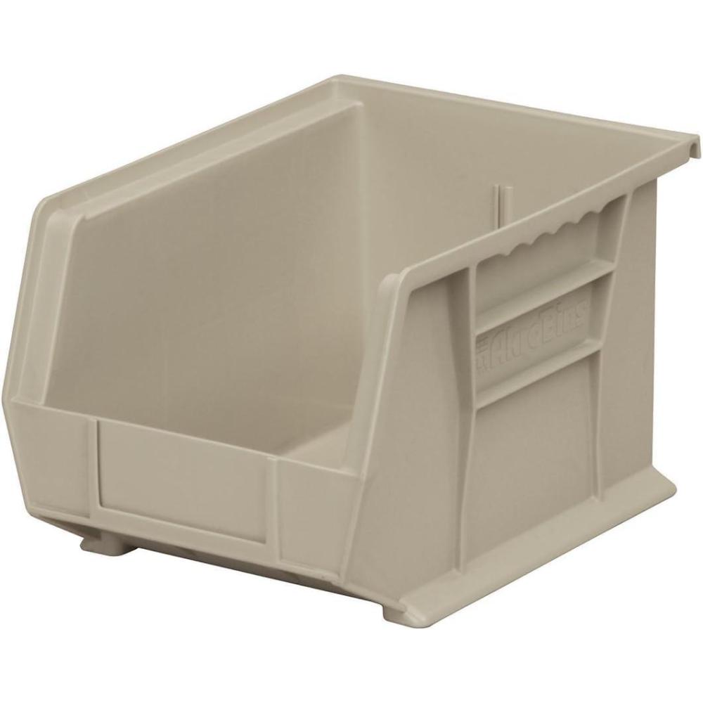 image:imageAkroMils 30239 AkroBins Plastic Storage Bins SpaceSaving Stackable Bins for Garage Pantry Craft Organization 11 x 8 x 7 Red 6PackStone