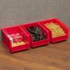 Akro-Mils 30210 AkroBins Plastic Storage Bins, Space-Saving Stackable Bins for Garage, Pantry, Craft Organization, 5″ x 4″ x 3″, Yellow, 24-Pack(Black)