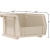 Akro-Mils 30210 AkroBins Plastic Storage Bins, Space-Saving Stackable Bins for Garage, Pantry, Craft Organization, 5″ x 4″ x 3″, Yellow, 24-Pack(Red)