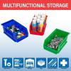 Akro-Mils 30220 AkroBins Plastic Storage Bins, Space-Saving Stackable Bins for Garage, Pantry, Craft Organization, 7″ x 4″ x 3″, Blue, 24-Pack(Stone)