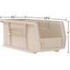 Akro-Mils 30224 AkroBins Plastic Storage Bins, Space-Saving Stackable Bins for Garage, Pantry, Craft Organization, 11″ L x 4″ W x 4″ H, Blue, 12-Pack(Red)