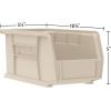 Akro-Mils 30230 AkroBins Plastic Storage Bins, Space-Saving Stackable Bins for Garage, Pantry, Craft Organization, 10.5 “L x 5.5 “W x 5″H, Blue, 12-Pack(Black)