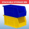 Akro-Mils 30230 AkroBins Plastic Storage Bins, Space-Saving Stackable Bins for Garage, Pantry, Craft Organization, 10.5 “L x 5.5 “W x 5″H, Blue, 12-Pack(Red)