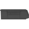 Akro-Mils 30234 AkroBins Plastic Storage Bins, Space-Saving Stackable Bins for Garage, Pantry, Craft Organization, 15″ x 5″ x 5″, Black, 12-Pack(Black)