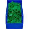 Akro-Mils 30234 AkroBins Plastic Storage Bins, Space-Saving Stackable Bins for Garage, Pantry, Craft Organization, 15″ x 5″ x 5″, Black, 12-Pack(Blue)