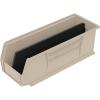 Akro-Mils 30234 AkroBins Plastic Storage Bins, Space-Saving Stackable Bins for Garage, Pantry, Craft Organization, 15″ x 5″ x 5″, Black, 12-Pack(Stone)