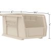 Akro-Mils 30237 AkroBins Plastic Storage Bins, Space-Saving Stackable Bins for Garage, Pantry, Craft Organization, 9″ x 6″ x 5″, Blue, 12-Pack(Red)