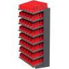 Akro-Mils 30237 AkroBins Plastic Storage Bins, Space-Saving Stackable Bins for Garage, Pantry, Craft Organization, 9″ x 6″ x 5″, Blue, 12-Pack(Red)
