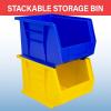 Akro-Mils 30239 AkroBins Plastic Storage Bins, Space-Saving Stackable Bins for Garage, Pantry, Craft Organization, 11-” x 8-” x 7-“, Red, 6-Pack(Yellow)