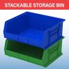 Akro-Mils 30250 AkroBins Plastic Storage Bins, Space-Saving Stackable Bins for Garage, Pantry, Craft Organization, 15″ x 16″ x 7″, Green, 6-Pack(Yellow)