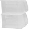 Akro-Mils 30260 AkroBins Plastic Storage Bins, Space-Saving Stackable Bins for Garage, Pantry, Craft Organization, 18″ x 11″ x 10″, Red, 6-Pack(Clear)