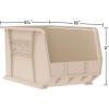 Akro-Mils 30265 AkroBins Plastic Storage Bins, Space-Saving Stackable Bins for Garage, Pantry, Craft Organization, 18-” x 8.25-” x 9-“, Blue, 6-Pack(Yellow)