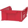 Akro-Mils 30280 Super-Size AkroBins Plastic Storage Bins, Space-Saving Stackable Bins for Garage, Classroom, Warehouse Organization, 20″ L x 12″ W x 6″ H, Clear, 4-Pack(Red  (4-Pack))