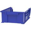 Akro-Mils 30280 Super-Size AkroBins Plastic Storage Bins, Space-Saving Stackable Bins for Garage, Classroom, Warehouse Organization, 20″ L x 12″ W x 6″ H, Clear, 4-Pack(Blue  (4-Pack))
