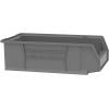 Akro-Mils 30280 Super-Size AkroBins Plastic Storage Bins, Space-Saving Stackable Bins for Garage, Classroom, Warehouse Organization, 20″ L x 12″ W x 6″ H, Clear, 4-Pack(Grey  (4-Pack))