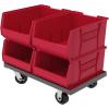 Akro-Mils 30289 Super-Size AkroBins Plastic Storage Bins, Space-Saving Stackable Bins for Garage, Classroom, Warehouse Organization, 24″ L x 18″ W x 12″ H, Clear, 1-Pack(Red  (1-Pack))
