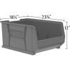 Akro-Mils 30289 Super-Size AkroBins Plastic Storage Bins, Space-Saving Stackable Bins for Garage, Classroom, Warehouse Organization, 24″ L x 18″ W x 12″ H, Clear, 1-Pack(Clear  (1-Pack))