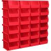 Akro-Mils 30210 AkroBins Plastic Storage Bins, Space-Saving Stackable Bins for Garage, Pantry, Craft Organization, 5″ x 4″ x 3″, Yellow, 24-Pack(Red)