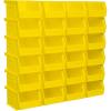 Akro-Mils 30210 AkroBins Plastic Storage Bins, Space-Saving Stackable Bins for Garage, Pantry, Craft Organization, 5″ x 4″ x 3″, Yellow, 24-Pack(Yellow)