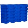 Akro-Mils 30220 AkroBins Plastic Storage Bins, Space-Saving Stackable Bins for Garage, Pantry, Craft Organization, 7″ x 4″ x 3″, Blue, 24-Pack(Blue)