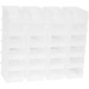 Akro-Mils 30220 AkroBins Plastic Storage Bins, Space-Saving Stackable Bins for Garage, Pantry, Craft Organization, 7″ x 4″ x 3″, Blue, 24-Pack(Clear)