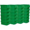Akro-Mils 30220 AkroBins Plastic Storage Bins, Space-Saving Stackable Bins for Garage, Pantry, Craft Organization, 7″ x 4″ x 3″, Blue, 24-Pack(Green)