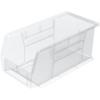 Akro-Mils 30230 AkroBins Plastic Storage Bins, Space-Saving Stackable Bins for Garage, Pantry, Craft Organization, 10.5 “L x 5.5 “W x 5″H, Blue, 12-Pack(Clear)