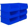 Akro-Mils 30235 AkroBins Plastic Storage Bins, Space-Saving Stackable Bins for Garage, Pantry, Craft Organization, 11″ x 11″ x 5″, Blue, 6-Pack(Blue)