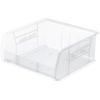 Akro-Mils 30235 AkroBins Plastic Storage Bins, Space-Saving Stackable Bins for Garage, Pantry, Craft Organization, 11″ x 11″ x 5″, Blue, 6-Pack(Clear)