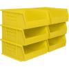 Akro-Mils 30235 AkroBins Plastic Storage Bins, Space-Saving Stackable Bins for Garage, Pantry, Craft Organization, 11″ x 11″ x 5″, Blue, 6-Pack(Yellow)