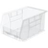 Akro-Mils 30237 AkroBins Plastic Storage Bins, Space-Saving Stackable Bins for Garage, Pantry, Craft Organization, 9″ x 6″ x 5″, Blue, 12-Pack(Clear)