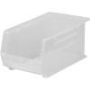 Akro-Mils 30239 AkroBins Plastic Storage Bins, Space-Saving Stackable Bins for Garage, Pantry, Craft Organization, 11-” x 8-” x 7-“, Red, 6-Pack(Clear)