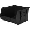Akro-Mils 30270 AkroBins Plastic Storage Bins, Space-Saving Stackable Bins for Garage, Pantry, Craft Organization, 18″ x 16″ x 11″, Black, 3-Pack(Black)