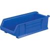 Akro-Mils 30280 Super-Size AkroBins Plastic Storage Bins, Space-Saving Stackable Bins for Garage, Classroom, Warehouse Organization, 20″ L x 12″ W x 6″ H, Clear, 4-Pack(Blue  (4-Pack))