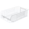 Akro-Mils 30280 Super-Size AkroBins Plastic Storage Bins, Space-Saving Stackable Bins for Garage, Classroom, Warehouse Organization, 20″ L x 12″ W x 6″ H, Clear, 4-Pack(Clear  (4-Pack))