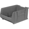 Akro-Mils 30289 Super-Size AkroBins Plastic Storage Bins, Space-Saving Stackable Bins for Garage, Classroom, Warehouse Organization, 24″ L x 18″ W x 12″ H, Clear, 1-Pack(Grey  (1-Pack))