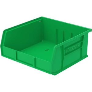 Akro-Mils 30235 AkroBins Plastic Storage Bins, Space-Saving Stackable Bins for Garage, Pantry, Craft Organization, 11″ x 11″ x 5″, Blue, 6-Pack(Green)