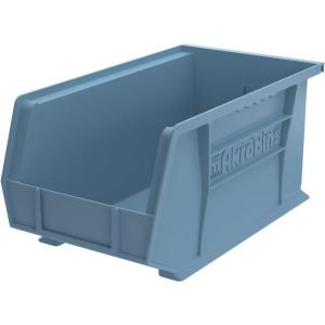 Akro-Mils 30240 AkroBins Plastic Storage Bins, Space-Saving Stackable Bins for Garage, Pantry, Craft Organization, 15-Inch x 8-Inch x 7-Inch, Blue, 12-Pack(Light Blue)